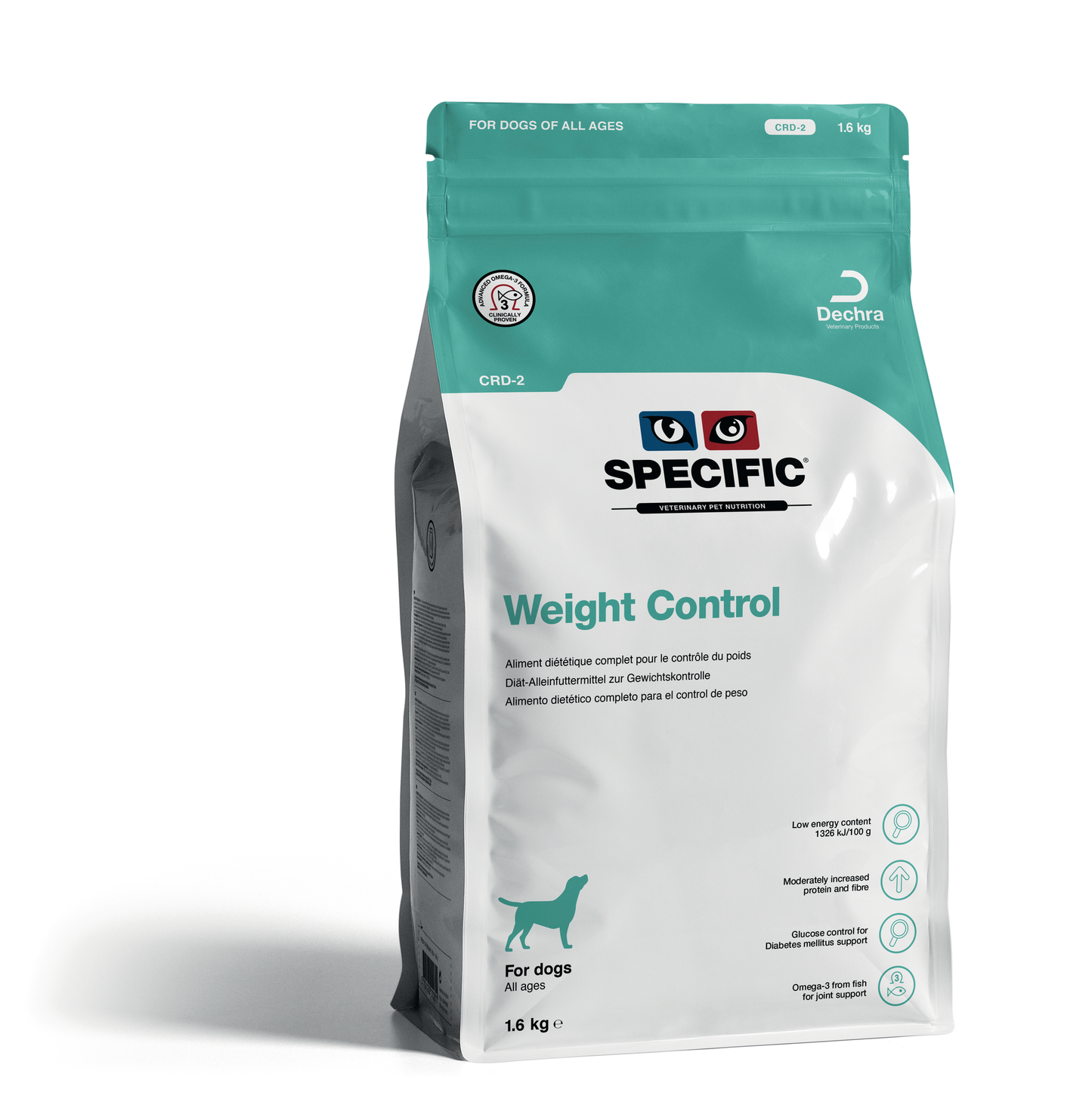 SPECIFIC CRD-2 Weight Control pašaras, skirtas šuns svorio palaikymui