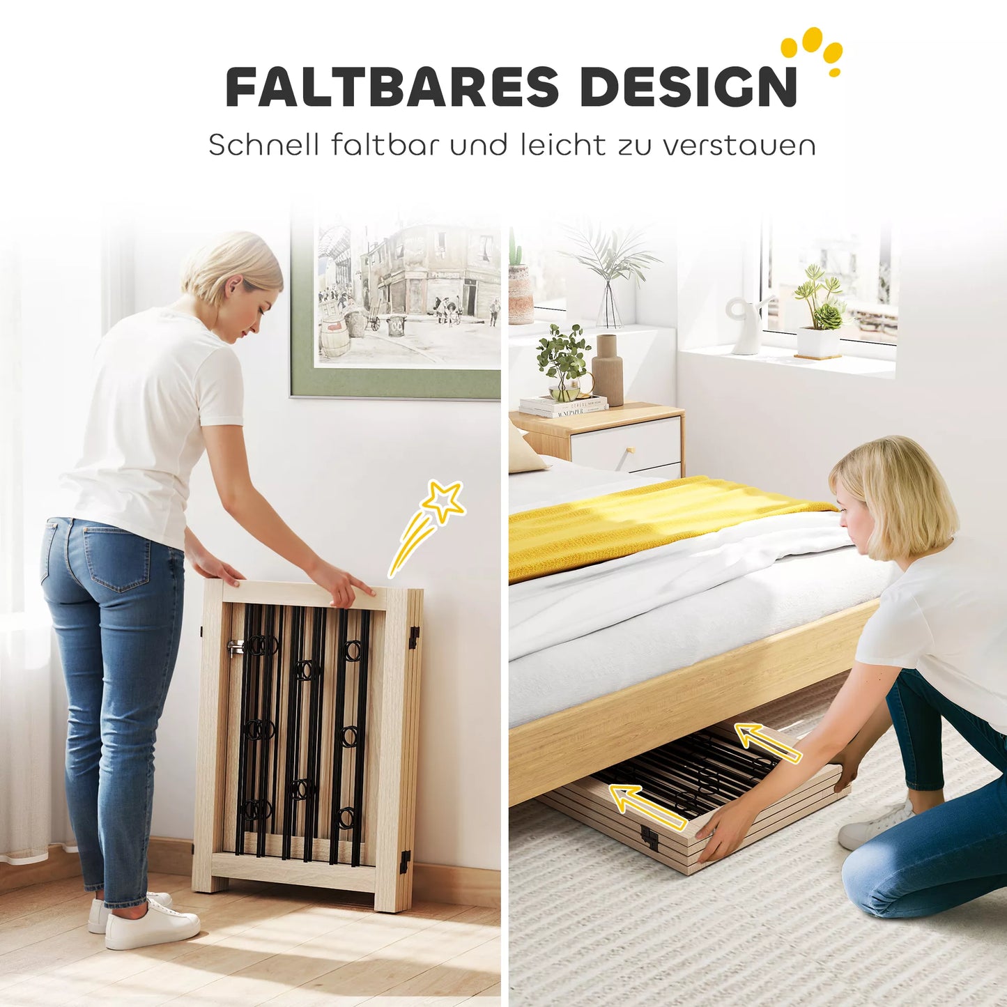 Atskirai stovinti naminių gyvūnų vartai, šunų grotelės su durimis, 4 plokštės, skirtos koridoriui, laiptams, durų rėmams, MDF, plienas