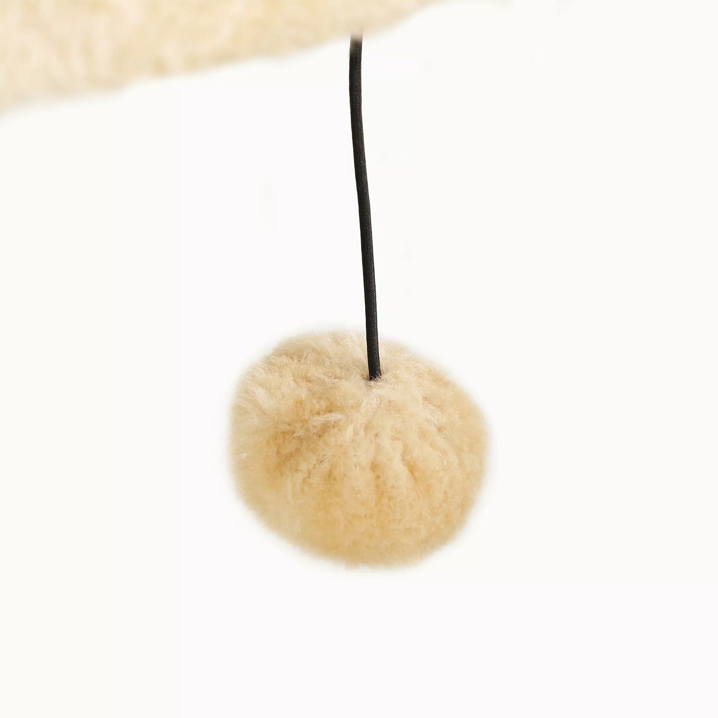 5 dalių kačių laipiojimo komplektas su draskomaisiais stulpais, šokinėjimo platformomis, kopėčiomis, nameliu, tvirtinimu prie sienos, smėlio spalvos