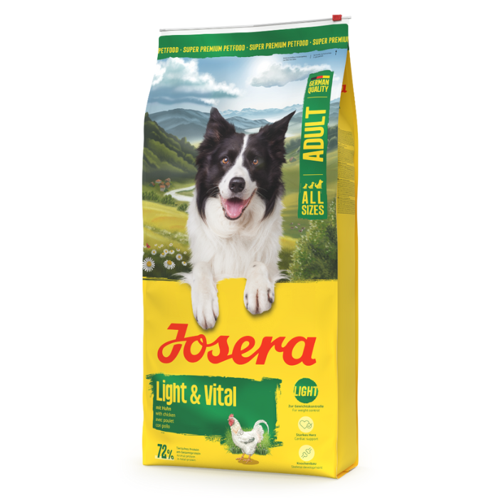 Josera Light & Vital sausas pašaras šunims svorio mažinimui ir kontrolei su paukštiena, 12,5kg