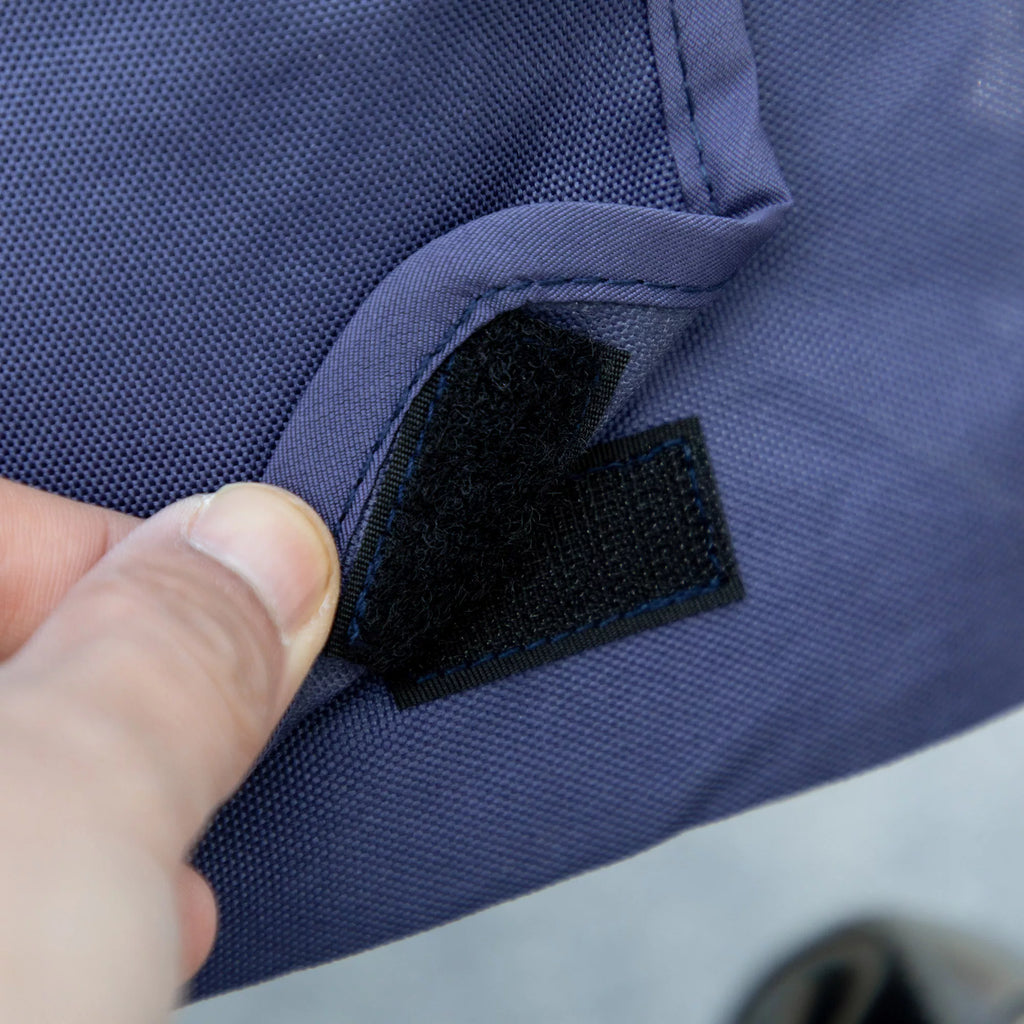 Salokāmi suņu ratiņi līdz 20 kg, ar spilvenu, 3 sānu kabatām, 102 cm x 62 cm x 105 cm, zili