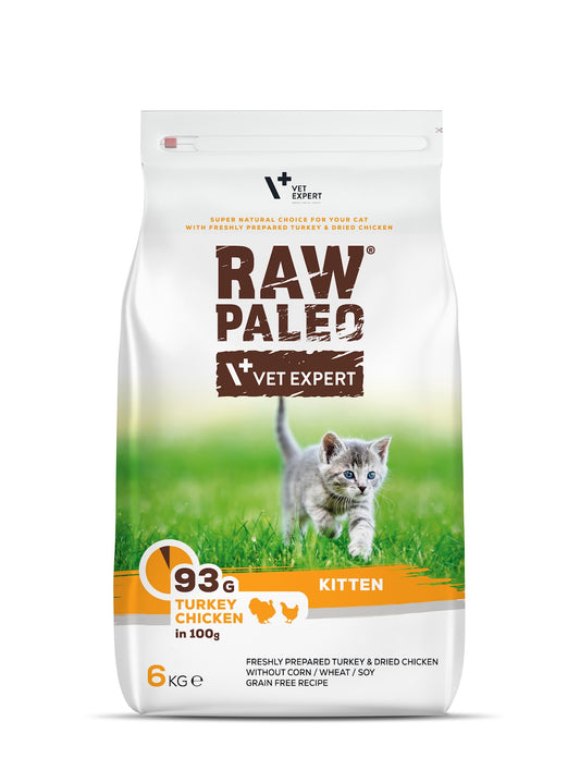 RAW PALEO Kitten Turkey&Chicken 6kg