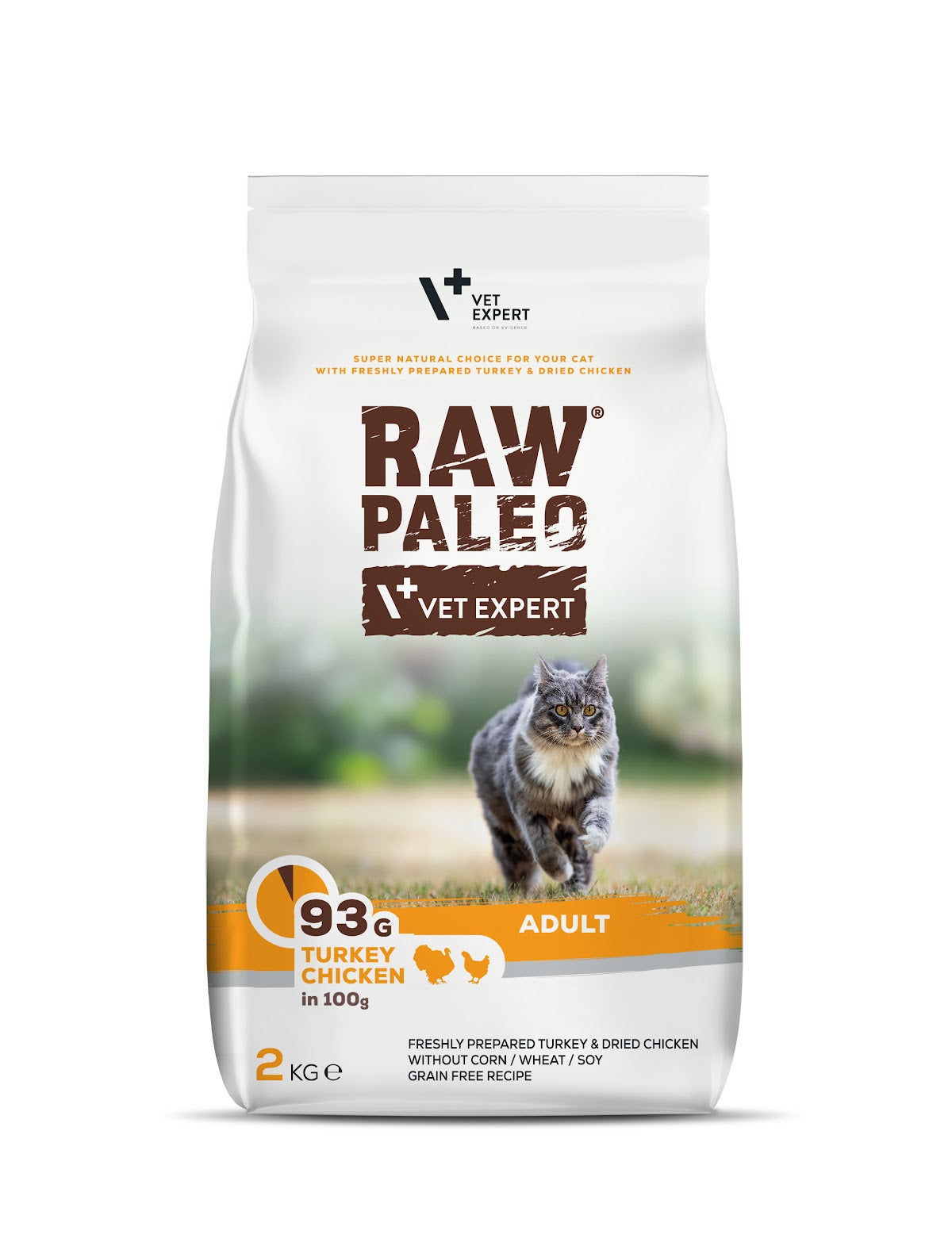 RAW PALEO Adult Cat Turkey&Chicken 2kg