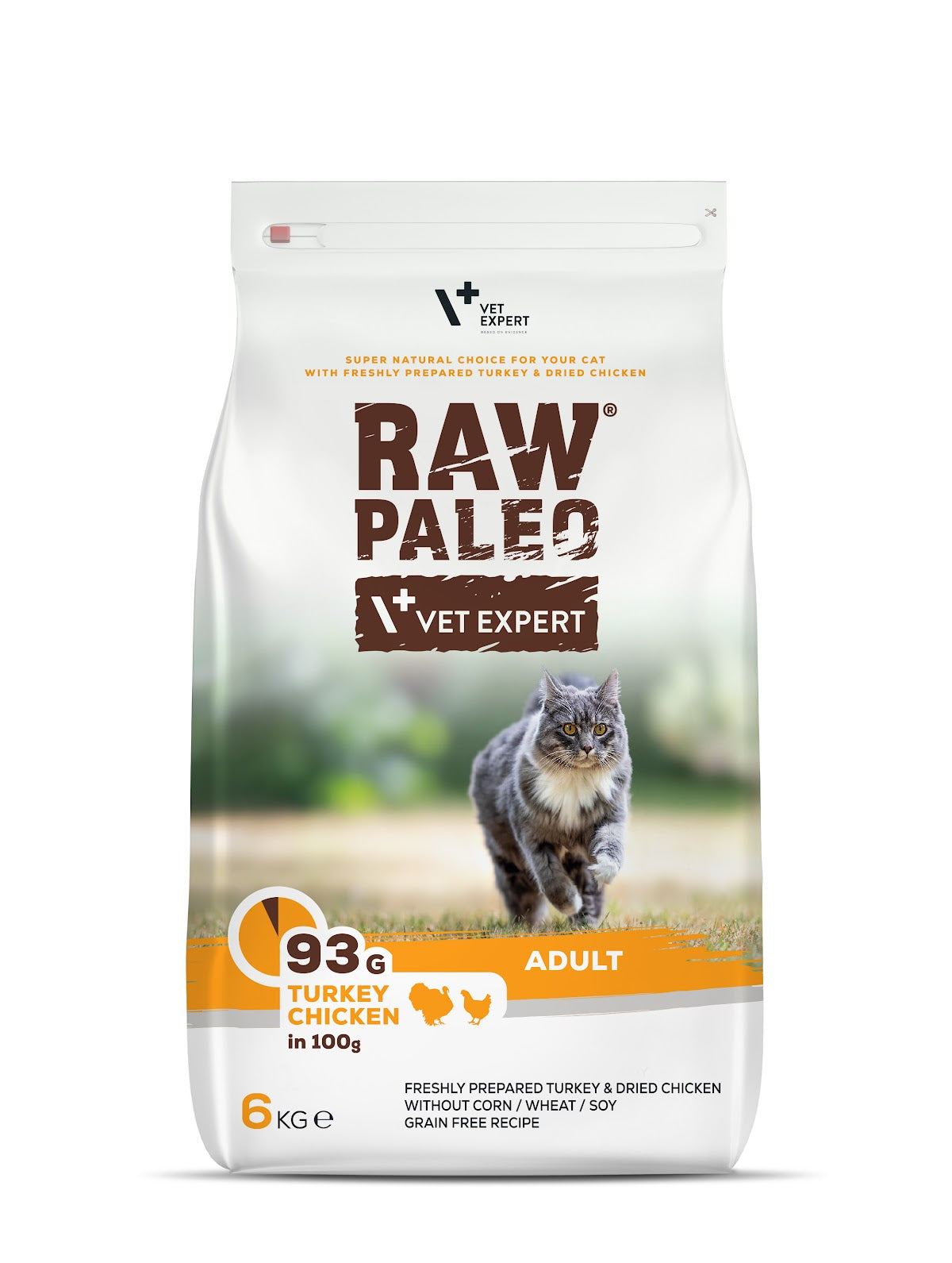 RAW PALEO Adult Cat Turkey&Chicken 6kg