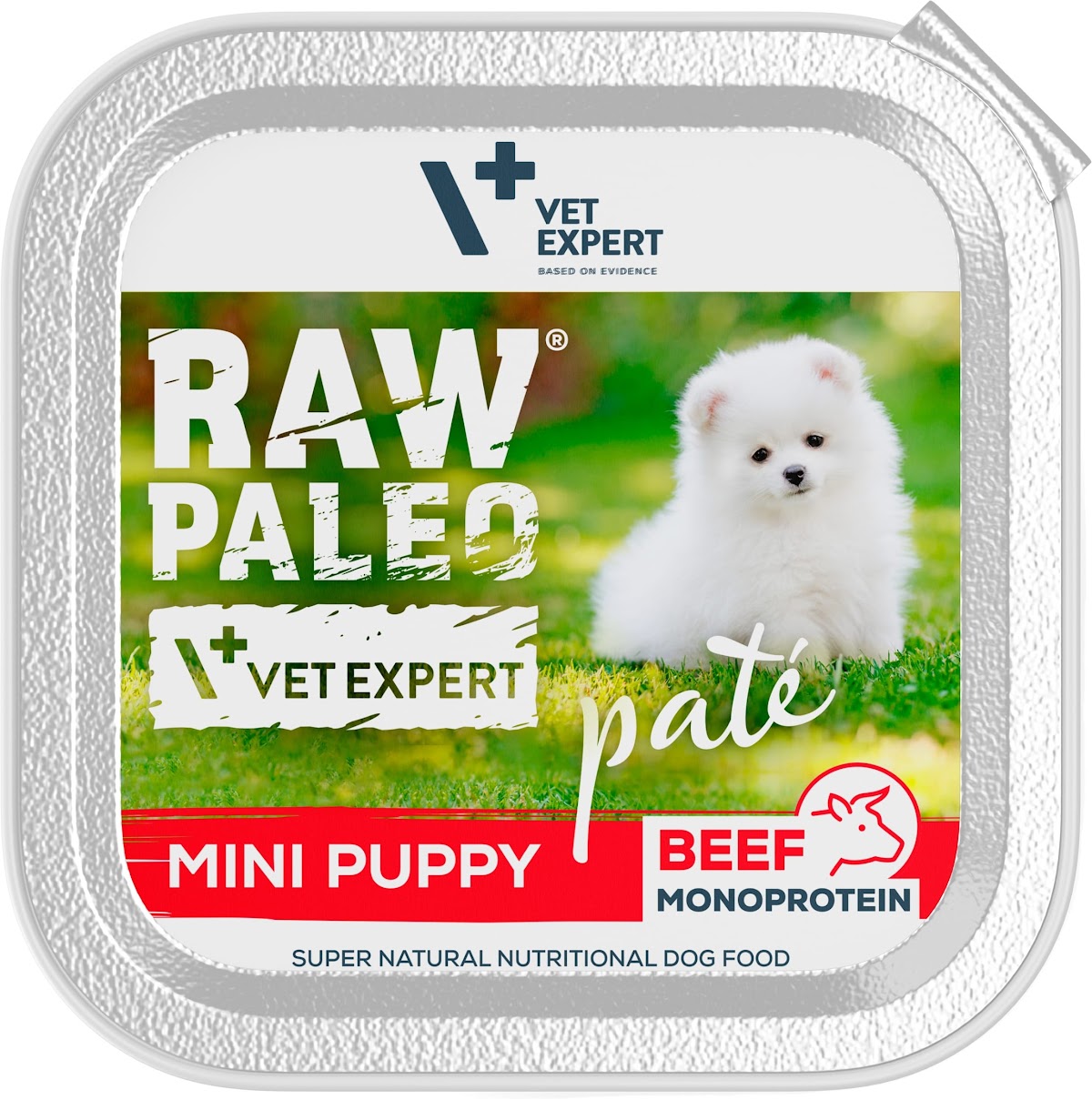 Raw Paleo BEEF Mini Puppy paštetas 150g