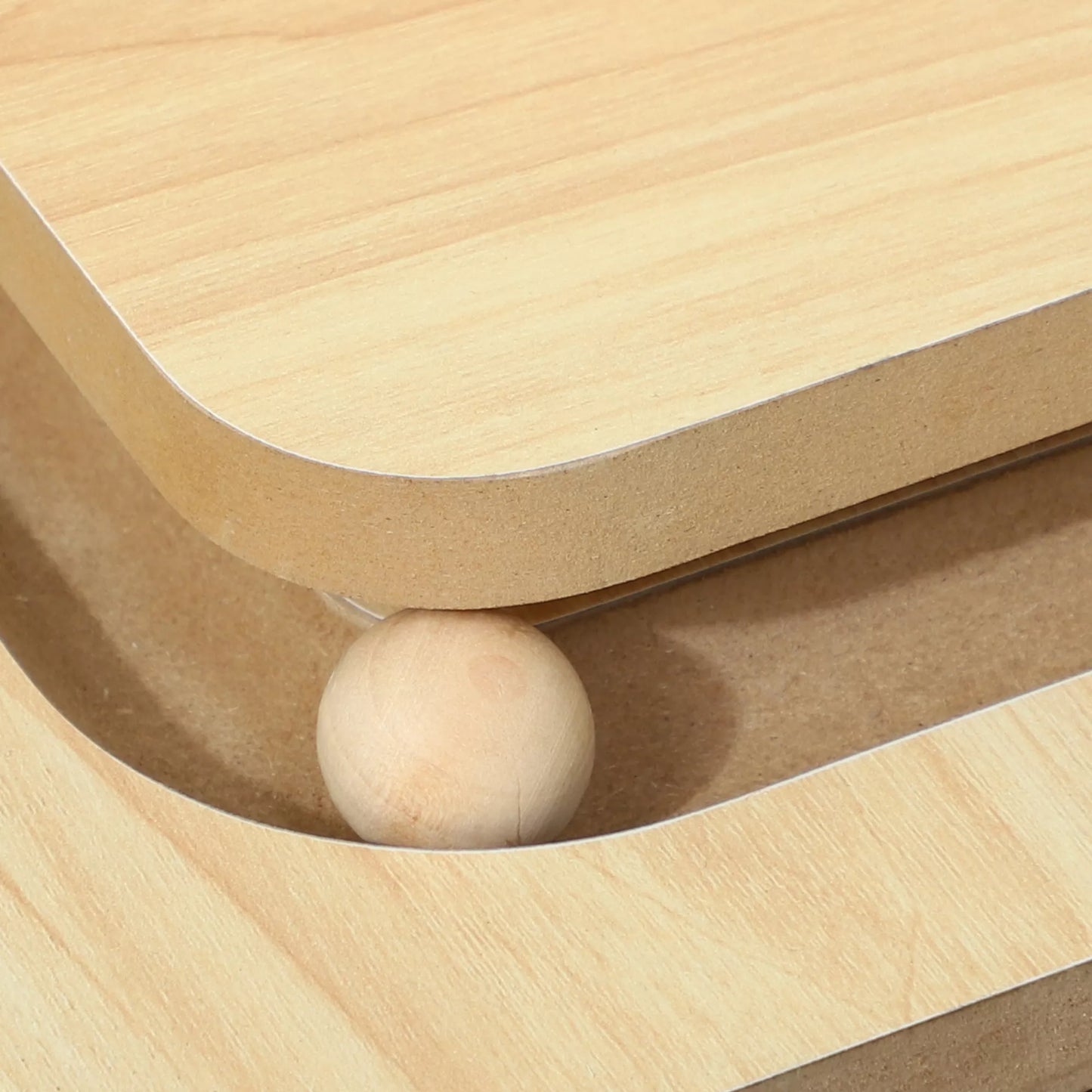 3-in-1 katės draskyklė su žaidimų takeliu, žaidimo kamuoliuku, sizaliu, iki 10 kg, 39,5 x 39,5 x 87 cm, ąžuolo/kremas