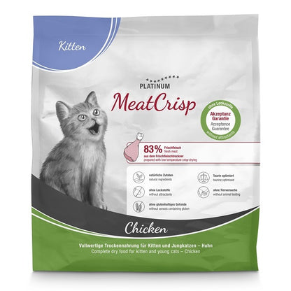 Platinum MeatCrisp Chicken subalansuotas visavertis sausas pašaras kačiukams