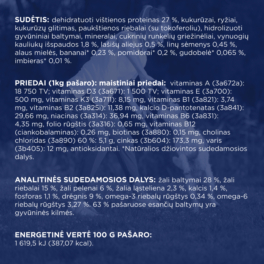 CLUB 4 PAWS Premium "active". Pilnvērtīga barība pieaugušiem aktīviem vidējās šķirnes suņiem