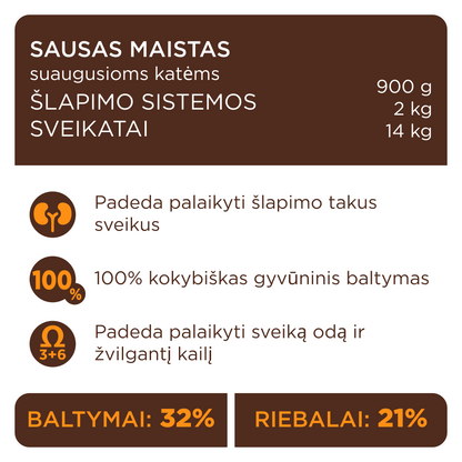 CLUB 4 PAWS PREMIUM ŠLAPIMO SISTEMOS SVEIKATAI PALAIKYTI . VISAVERTIS SAUSAS PAŠARAS SUAUGUSIOMS KATĖMS