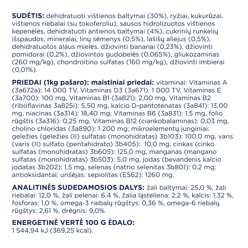 CLUB 4 PAWS Premium sausā barība lielo šķirņu pieaugušiem suņiem ar pīli.