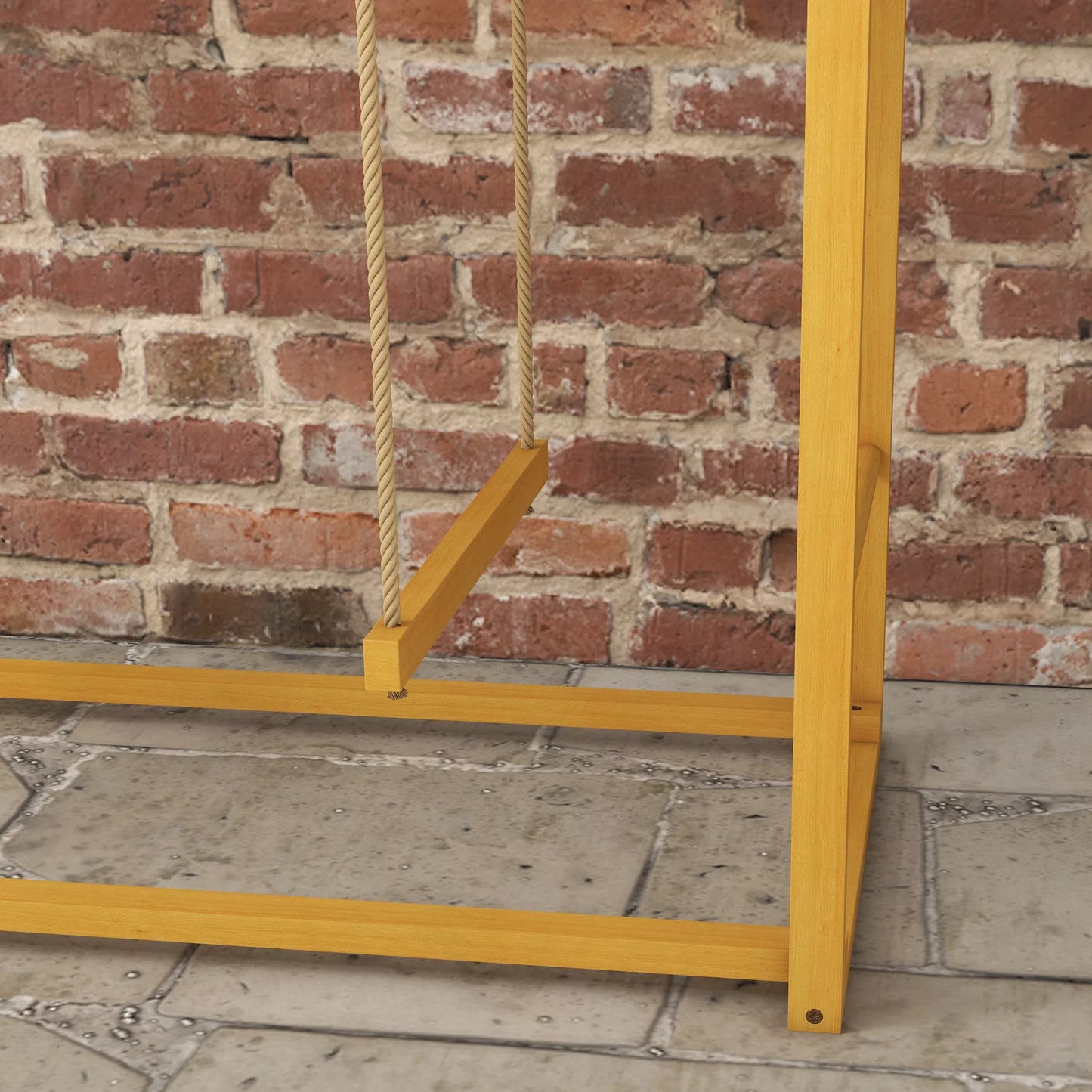 Vištidės žaidimų aikštelė su sūpynėmis ir kopėčiomis, skirta 3–4 vištoms, medinis vištų laipiojimo įrenginys