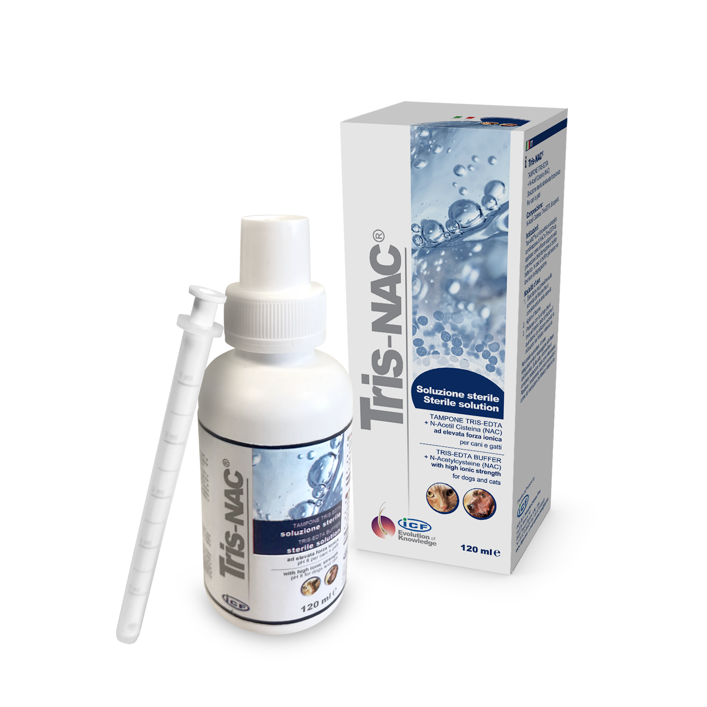 Tris-NAC Prevencinė priemonė šunims ir katėms bakterinių biologinių plėvelių formavimuisi 120 ml