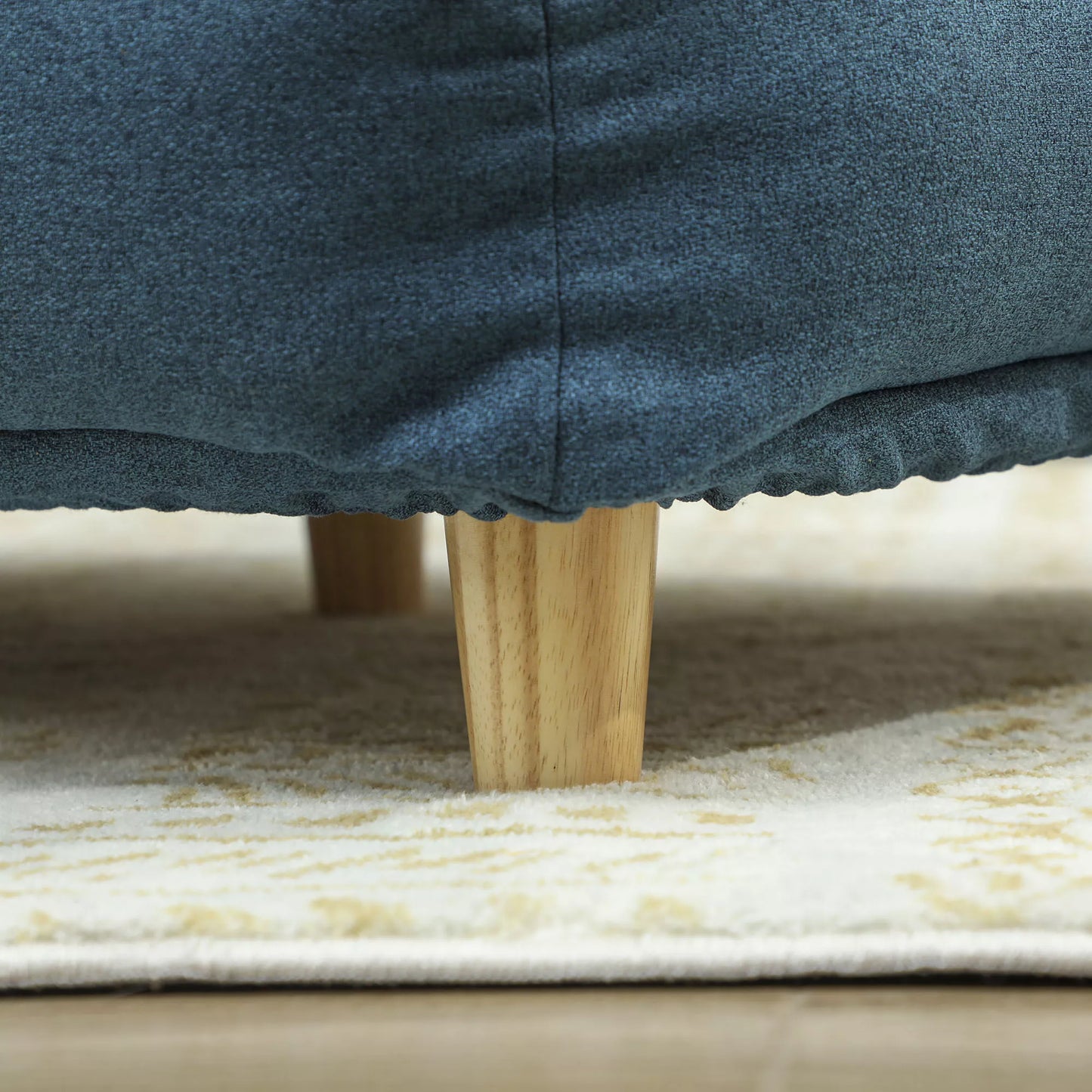 Šunų sofa, naminių gyvūnų sofa, naminių gyvūnų lova, nuimamas ir skalbiamas čiužinys, Natūralus+ Tamsiai mėlyna