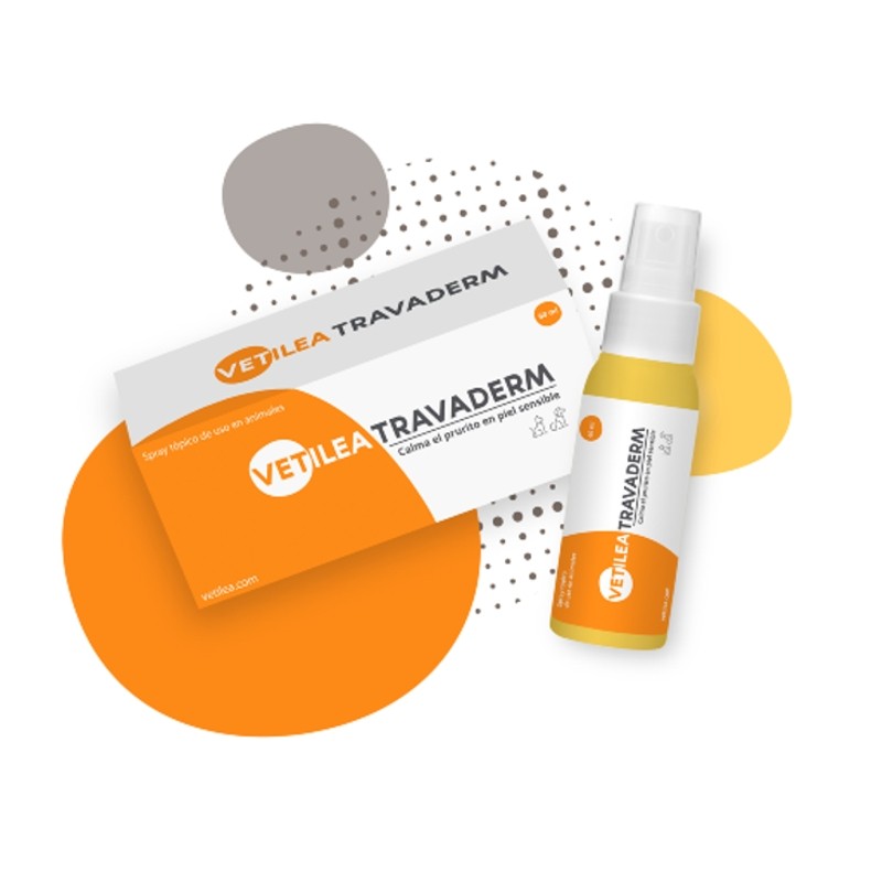 Vetilea Travaderm purškalas 60ml produktas