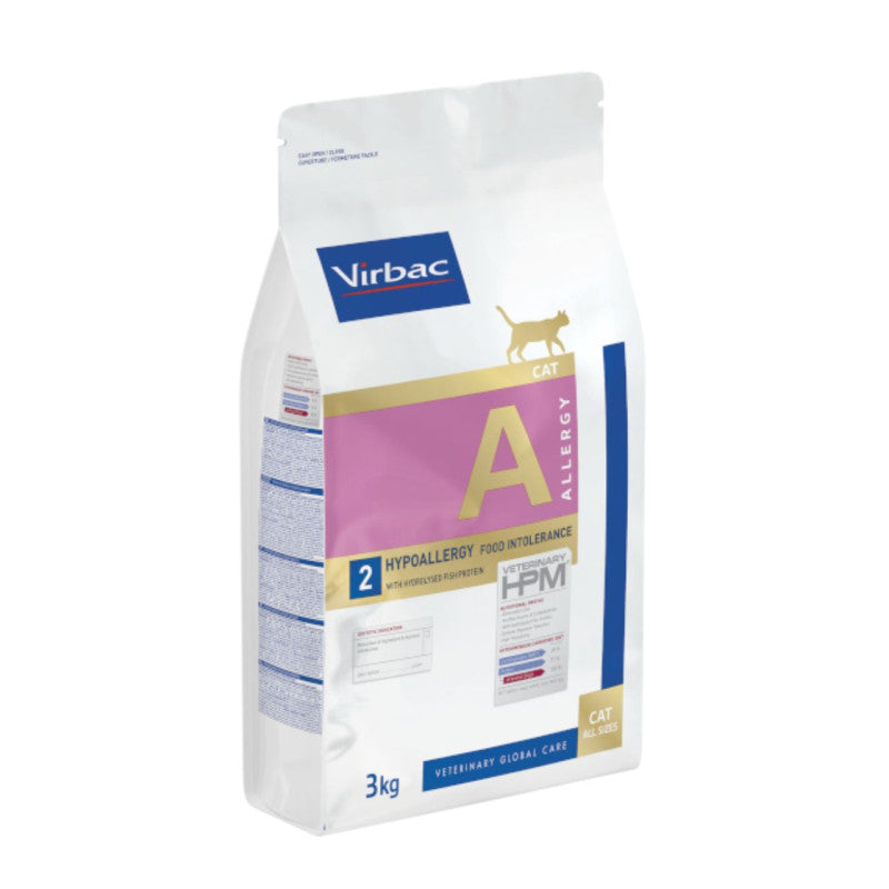 Virbac HPM A2 Hypoallergy Cat visavertis sausas pašaras katėms, netoleruojančioms maisto 3 kg