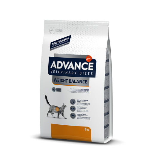 Advance Veterinary Diet Cat Weight Balance Cat Sausas maistas katėms turinčioms svorio problemų 8 kg
