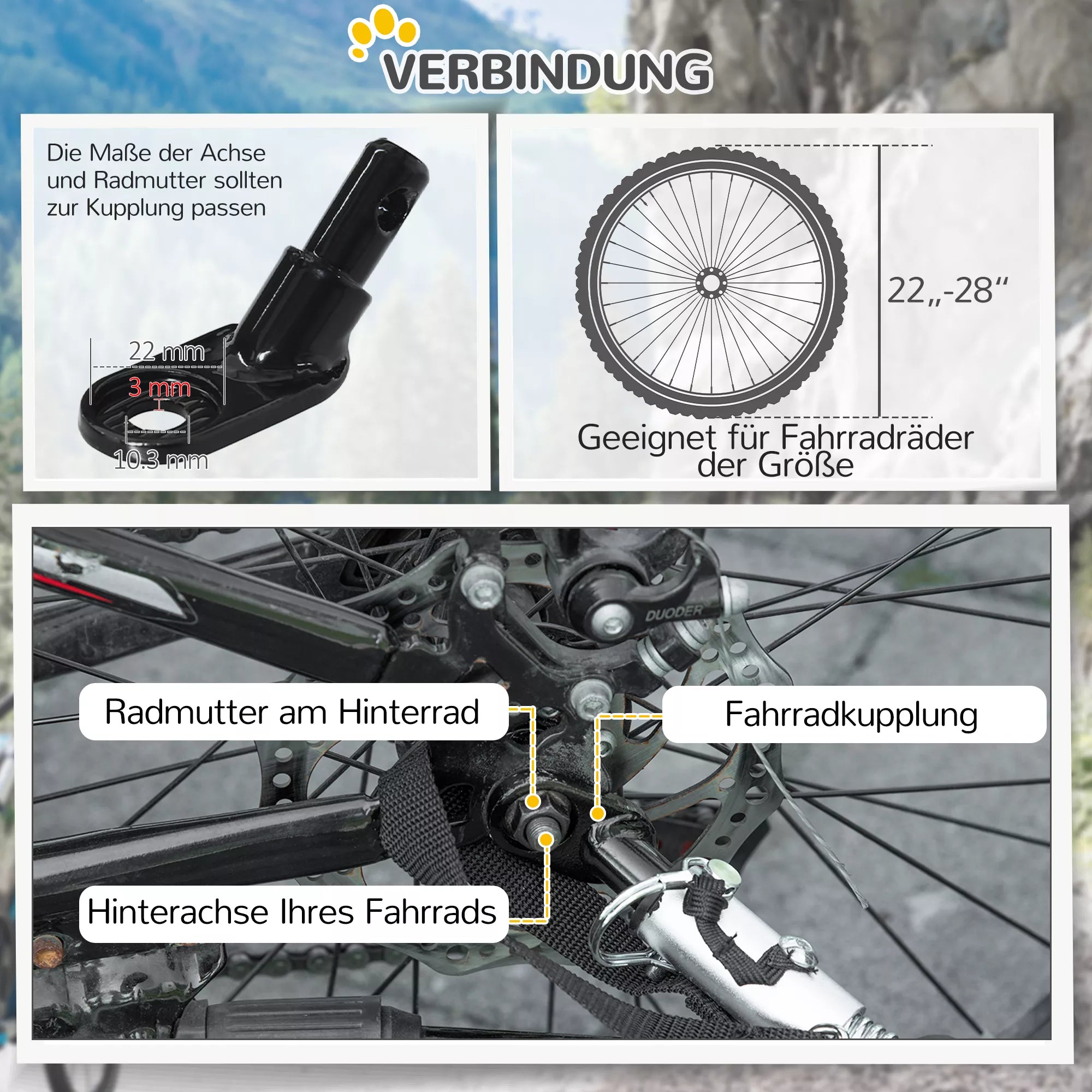 Salokāma suņu velosipēda piekabe, ūdensizturīga, oksfordas audums, tērauds, 140 x 71 x 83 cm, zila