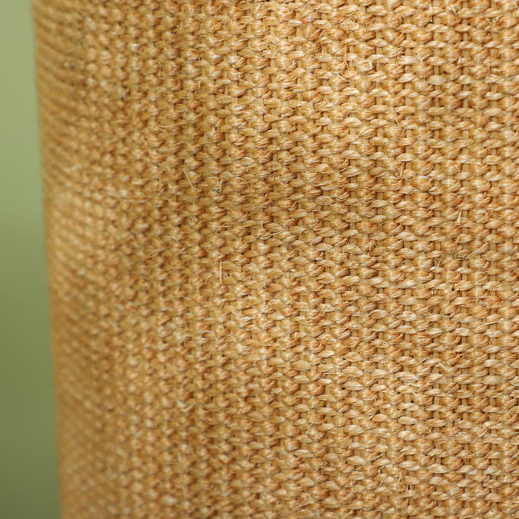 Kaķu māja ar daudz vietas, plīša pārsegs, sizala virsma, Ø35 x 60H cm, brūni bēša, 10 kg