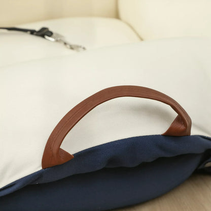 Šuns automobilio sėdynė, su 2 diržais, nuimami ir skalbiami užvalkalai, tinkama augintiniams iki 5 kg, mėlyna.